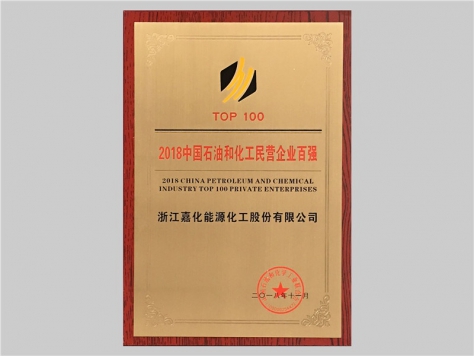 2018中國石油和化工民營企業(yè)百強(qiáng)